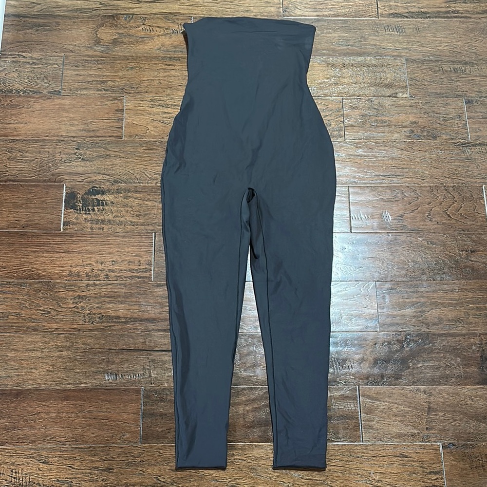 Skims Black Strapless Jumpsuit